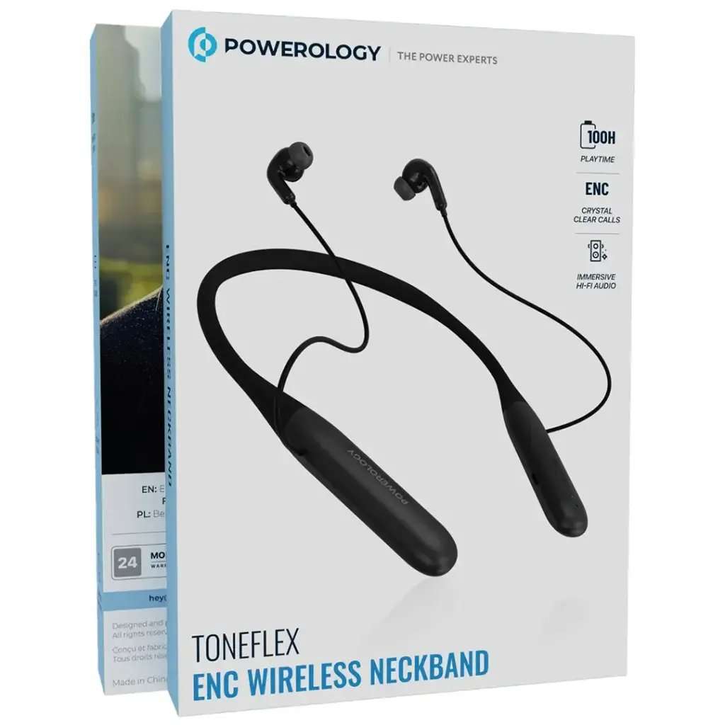 Powerology ToneFlex Wireless Neckband Earphones - Linkphones Center